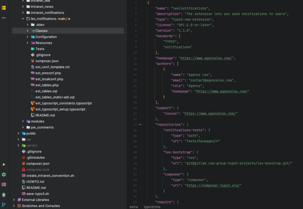Développement d'extensions sur mesure - Expert TYPO3 Montréal