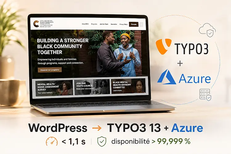 Migration WordPress vers TYPO3 13 et Azure | CDNBCA